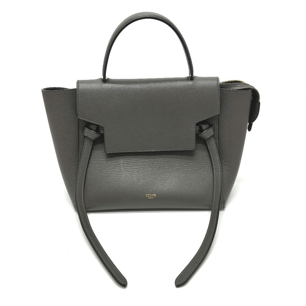 Celine Gray Leather Handbag