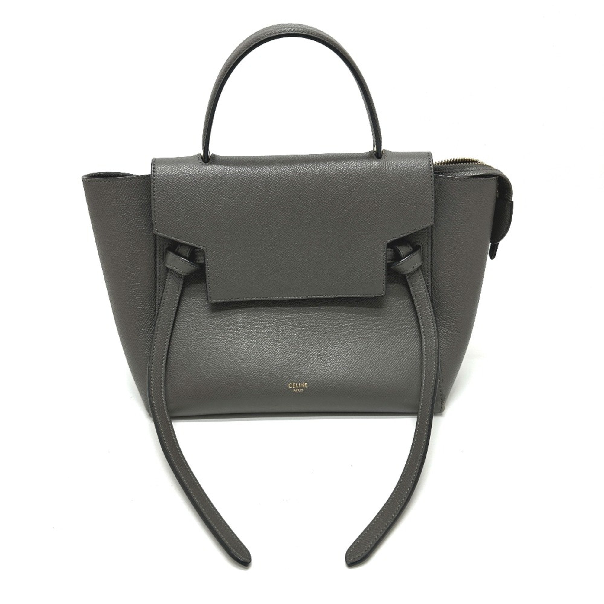 Celine Gray Leather Handbag
