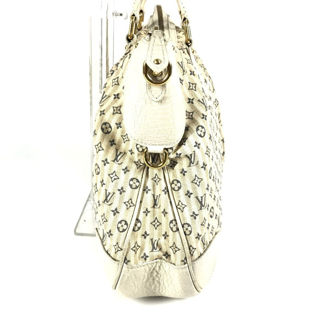 Louis Vuitton Monogram Mini Lin Beige White Monogram Mini Lin Handbag Tote Bag
