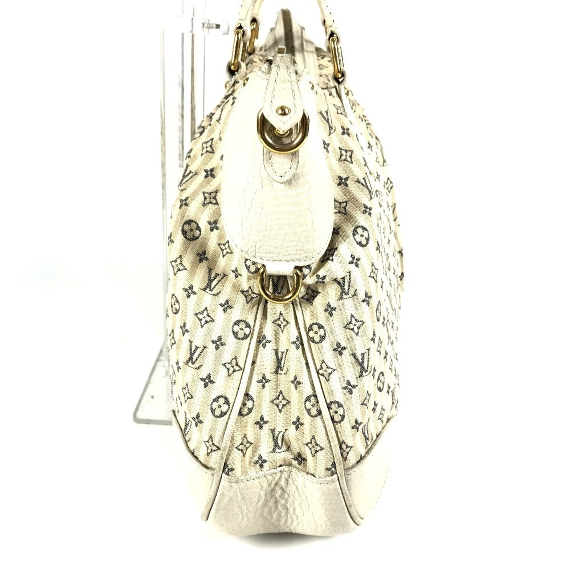 Louis Vuitton Monogram Mini Lin Beige White Monogram Mini Lin Handbag Tote Bag