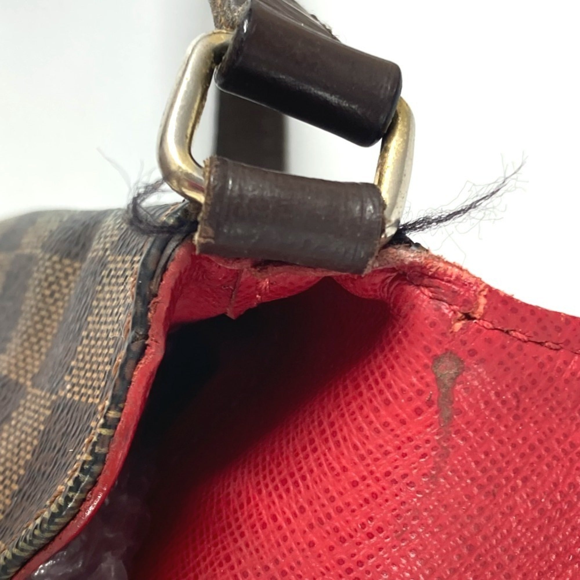 Louis Vuitton Brown Ebene Damier Canvas Pochette Shoulder Bag