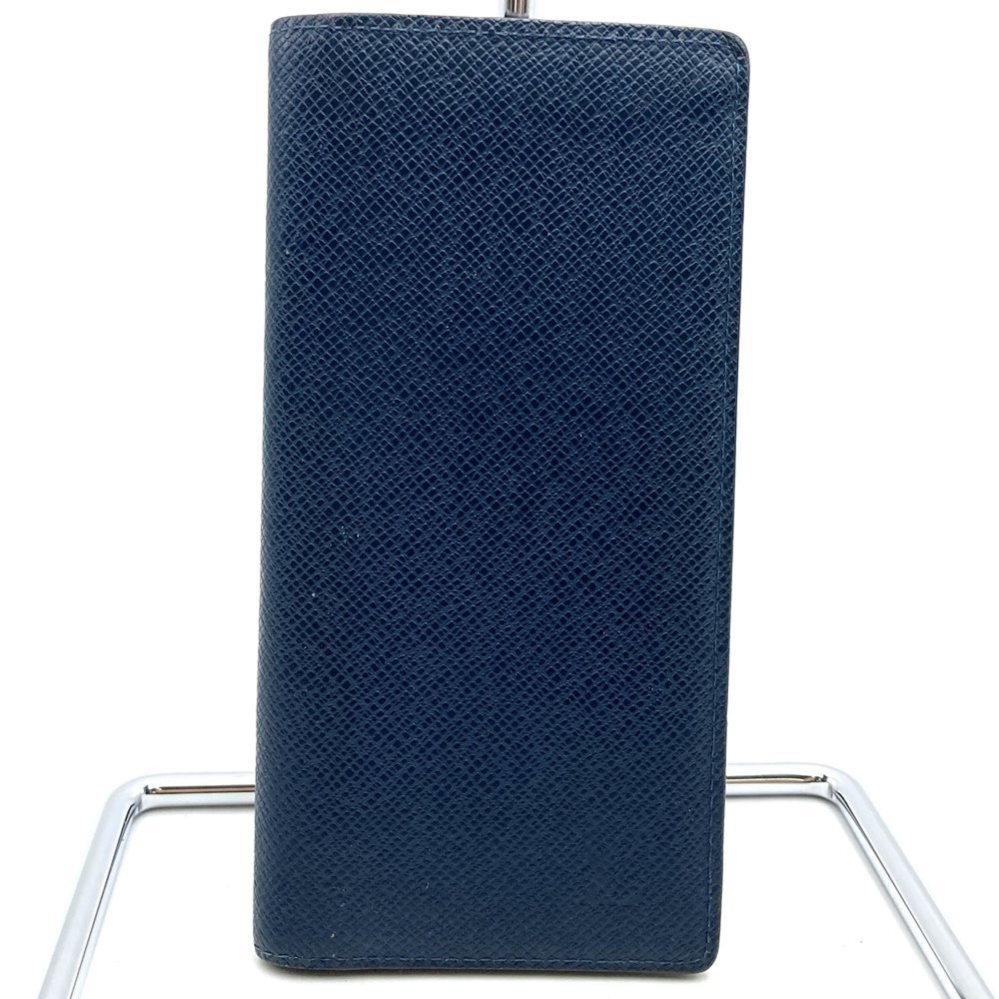 Louis Vuitton Taiga Navy Taiga Leather Long Wallet