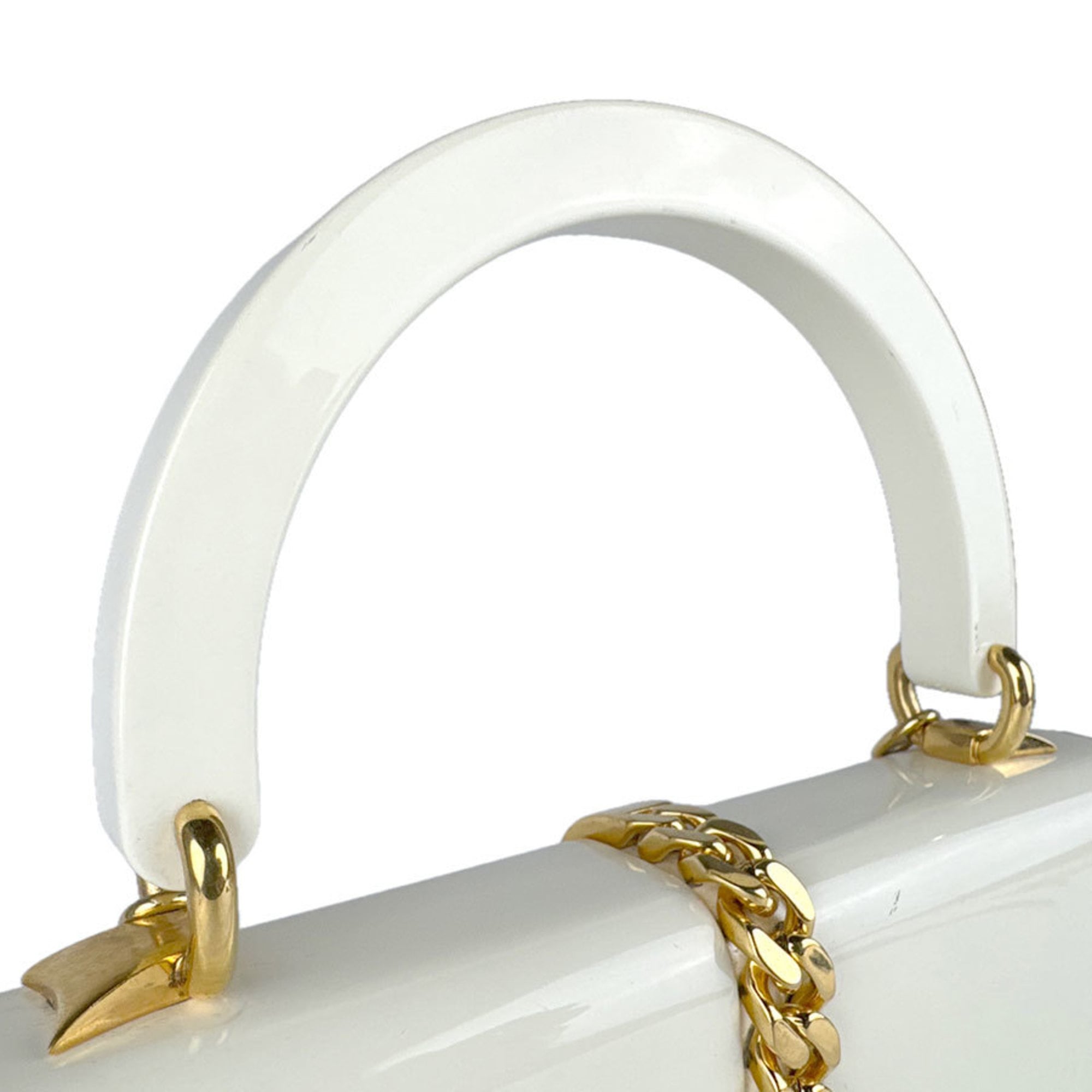 Gucci Ivory Acrylic Handbag Shoulder Bag (Pre-Owned)