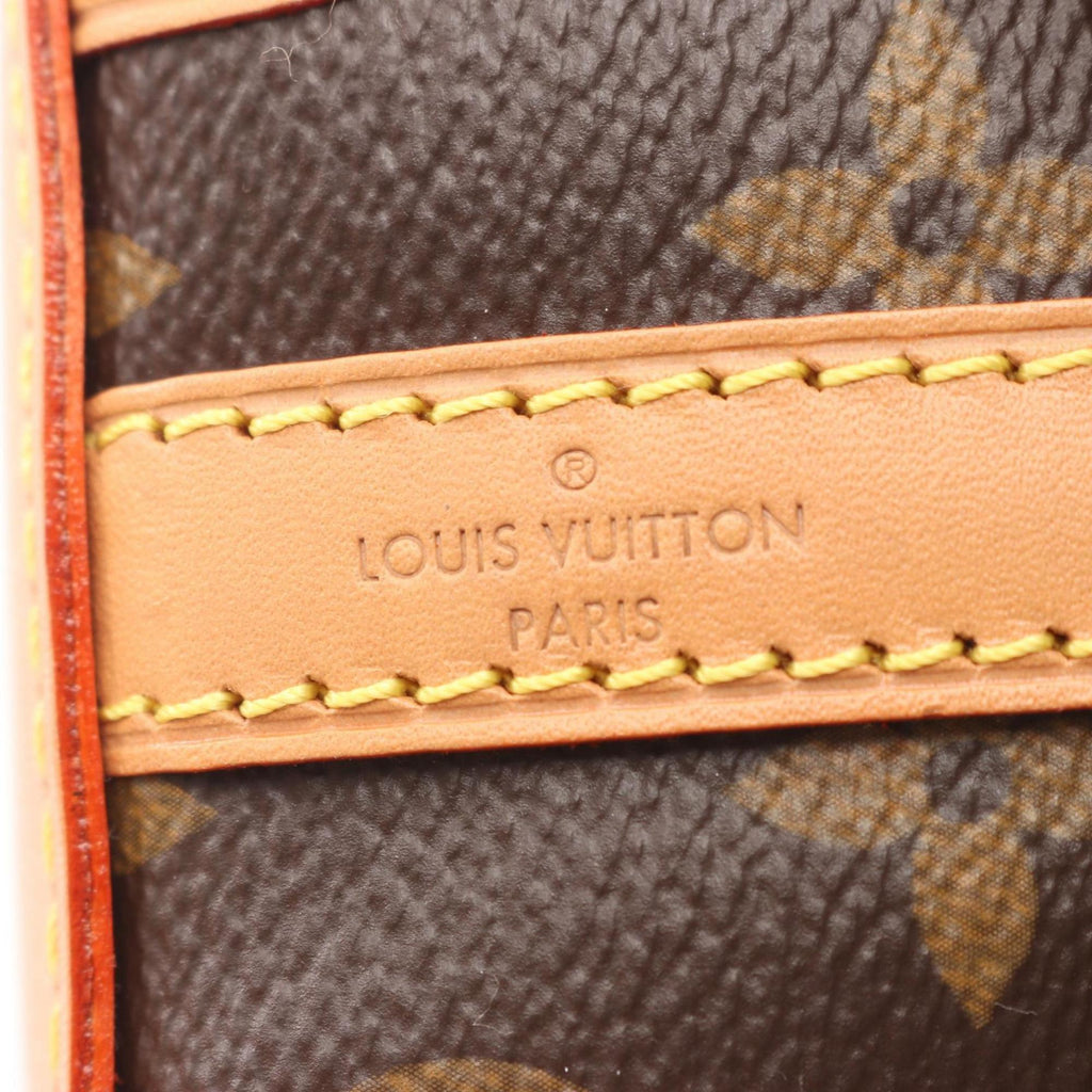 Louis Vuitton Brown Coated Canvas Leather Monogram Handbag Shoulder Bag