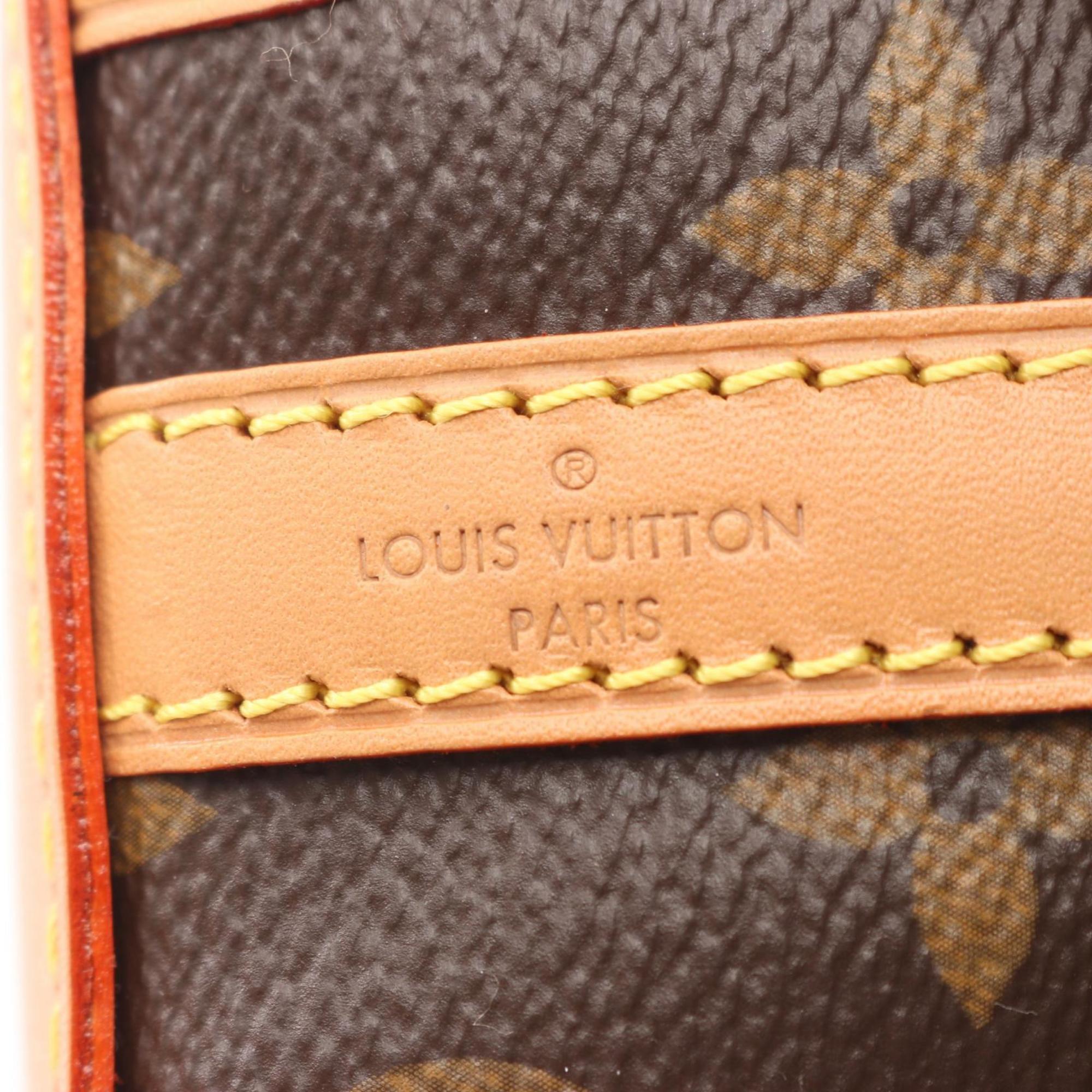 Louis Vuitton Brown Coated Canvas Leather Monogram Handbag Shoulder Bag