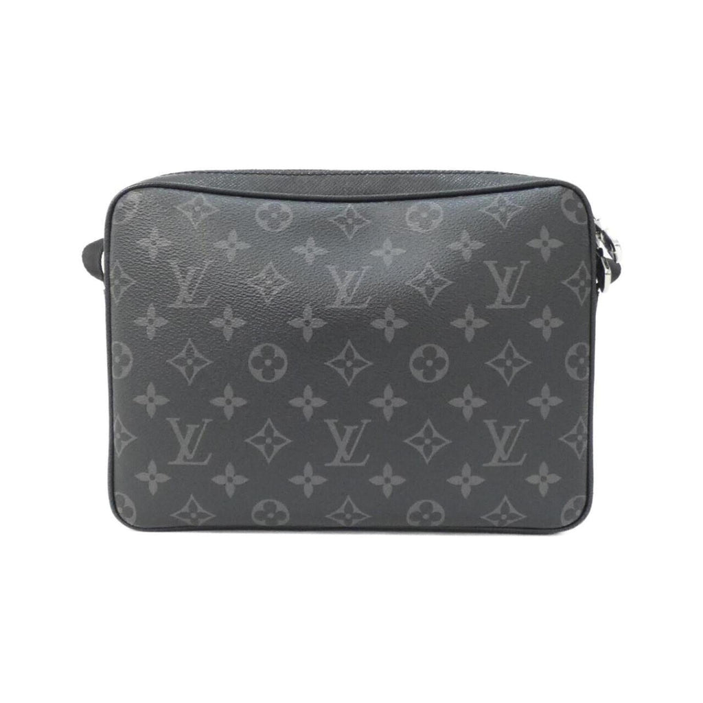 Louis Vuitton Black Coated Canvas Leather Shoulder Bag