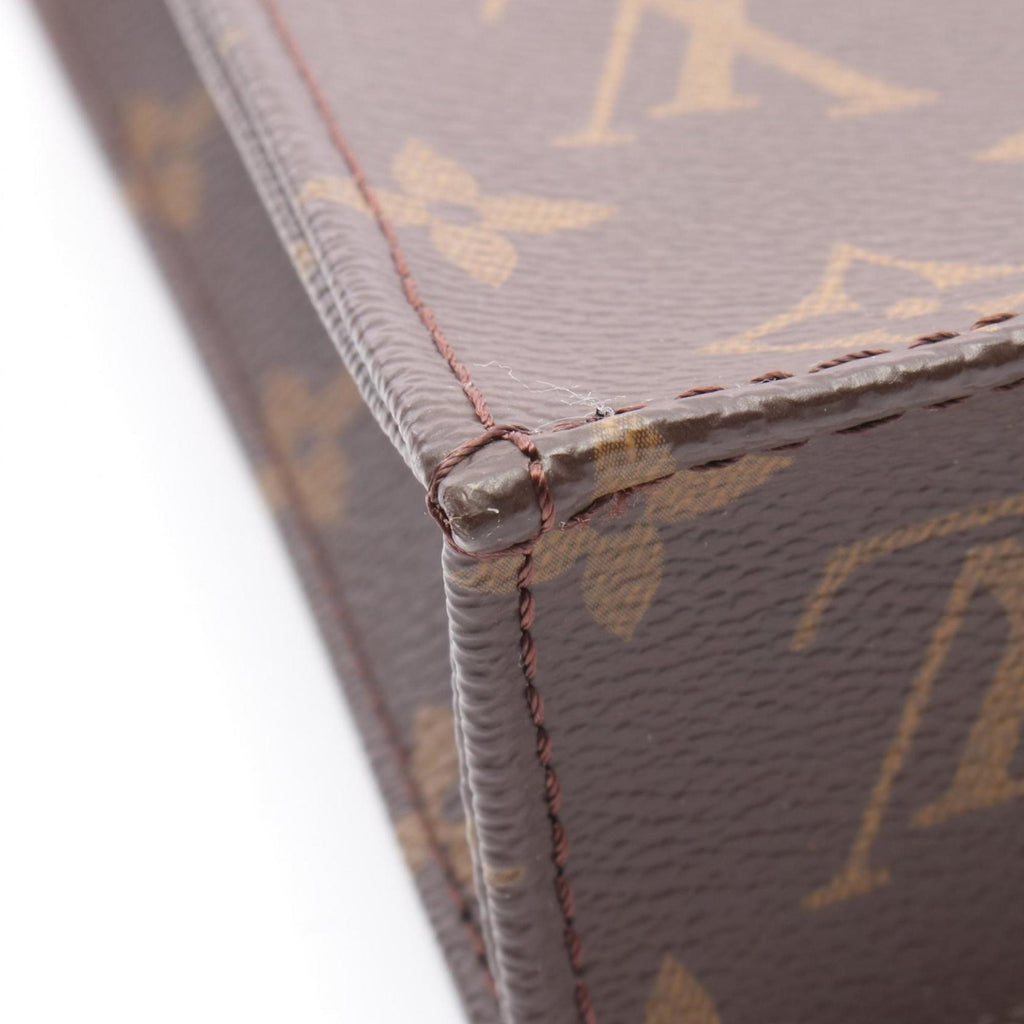 Louis Vuitton Brown Pvc Monogram Leather Coated Canvas Handbag