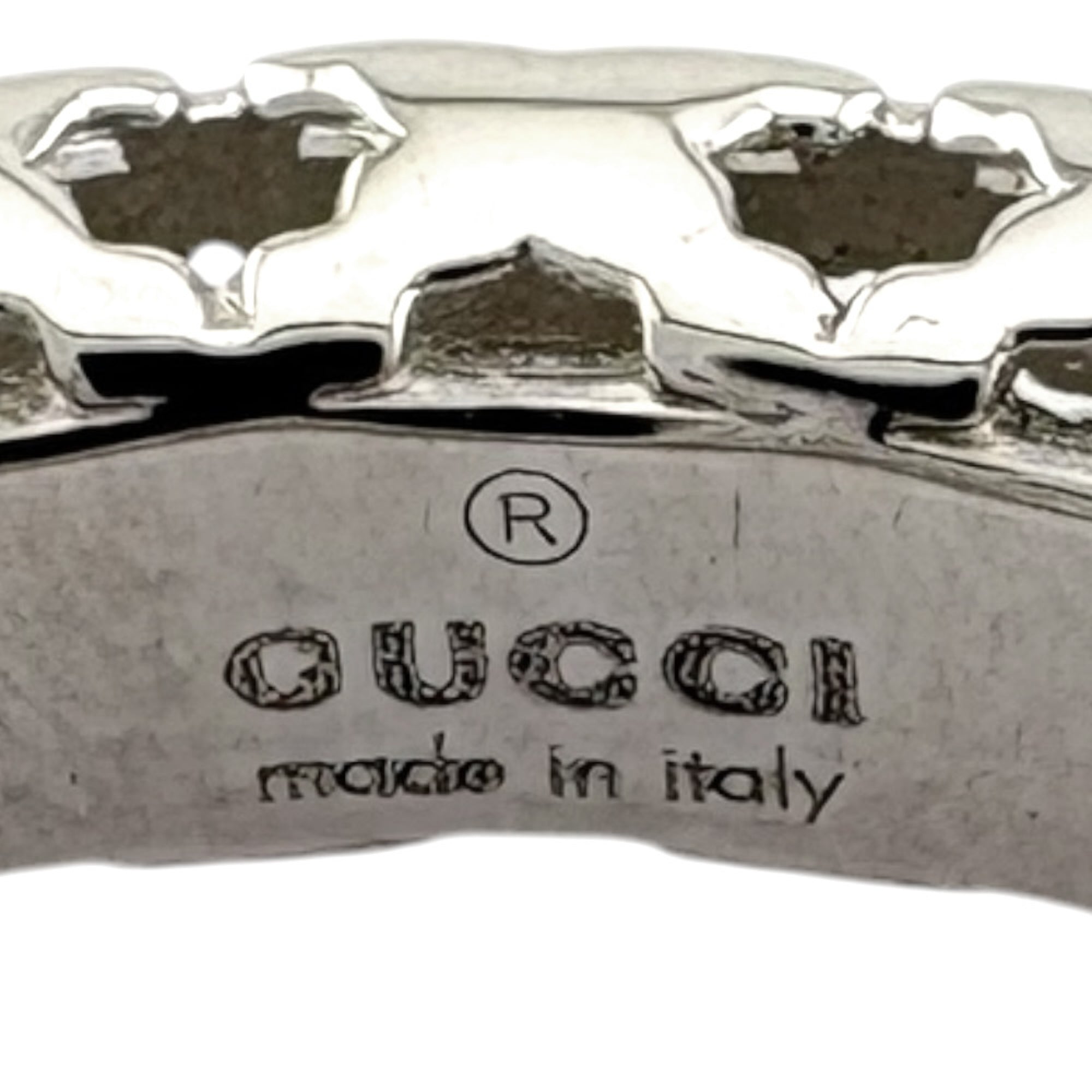 Gucci White Gold White Gold (18K) Band Ring (Pre-Owned)