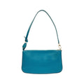 Louis Vuitton Cyan Leather Pochette Pouch