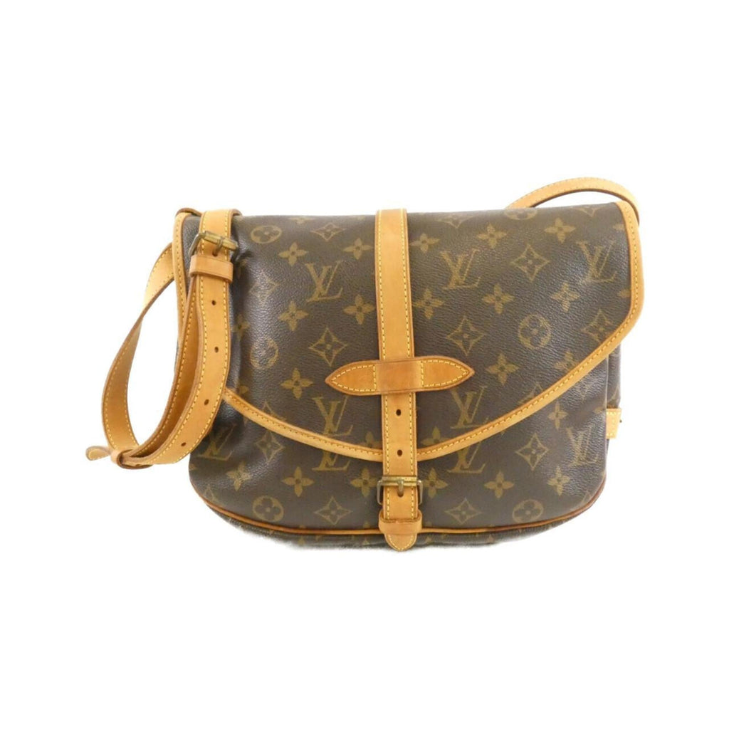 Louis Vuitton Brown Coated Canvas Shoulder Bag