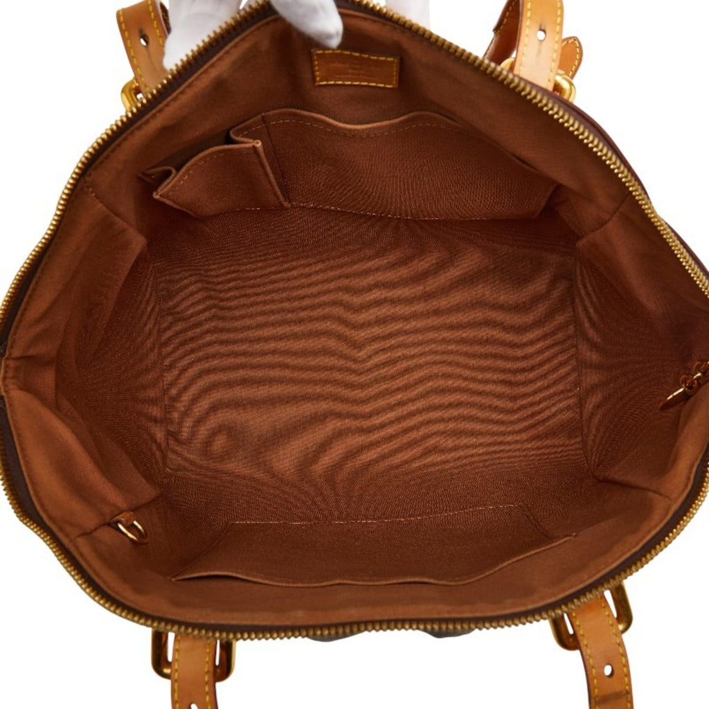 Louis Vuitton Brown Pvc Leather Handbag