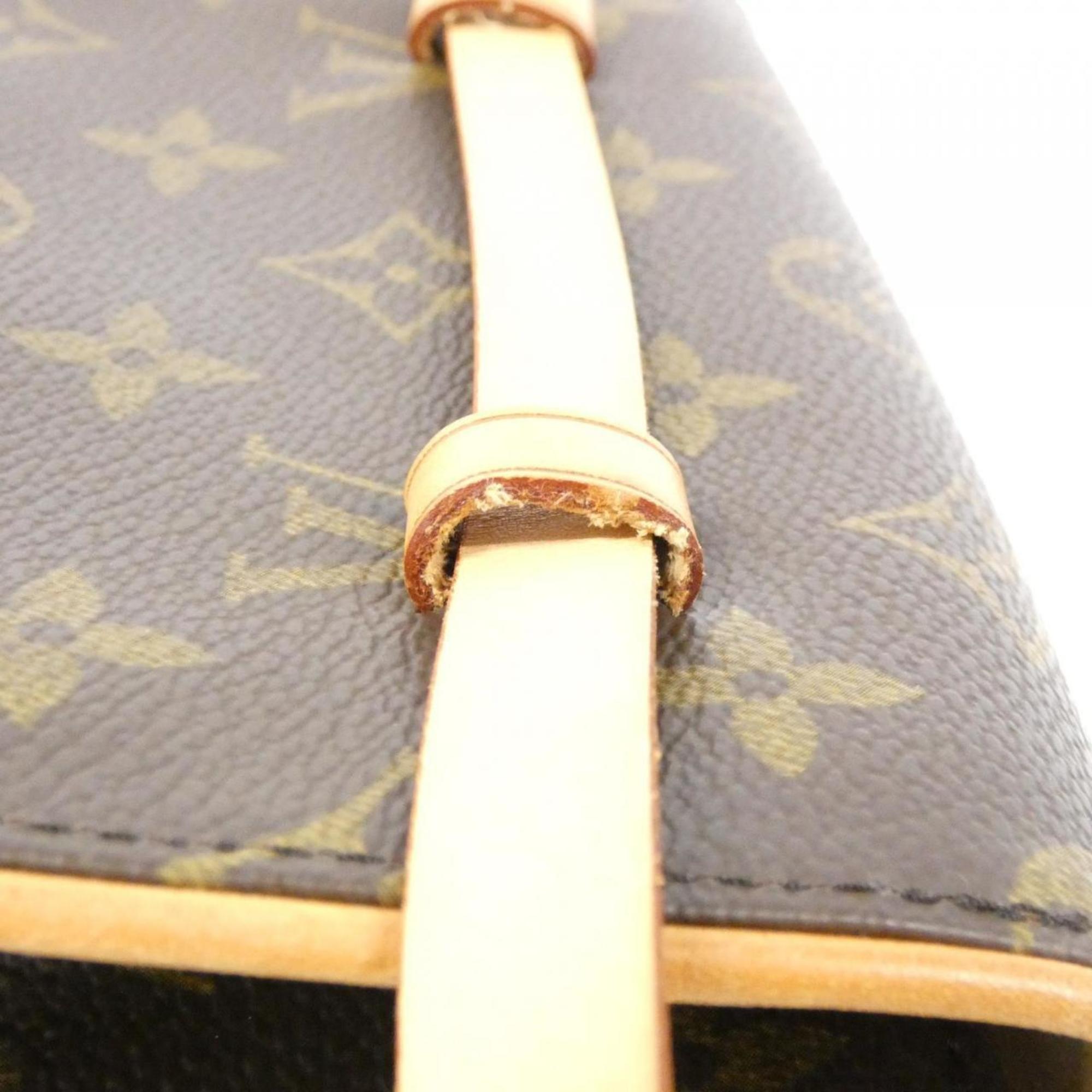 Louis Vuitton Monogram Marron Coated Canvas Fanny Pack Pochette