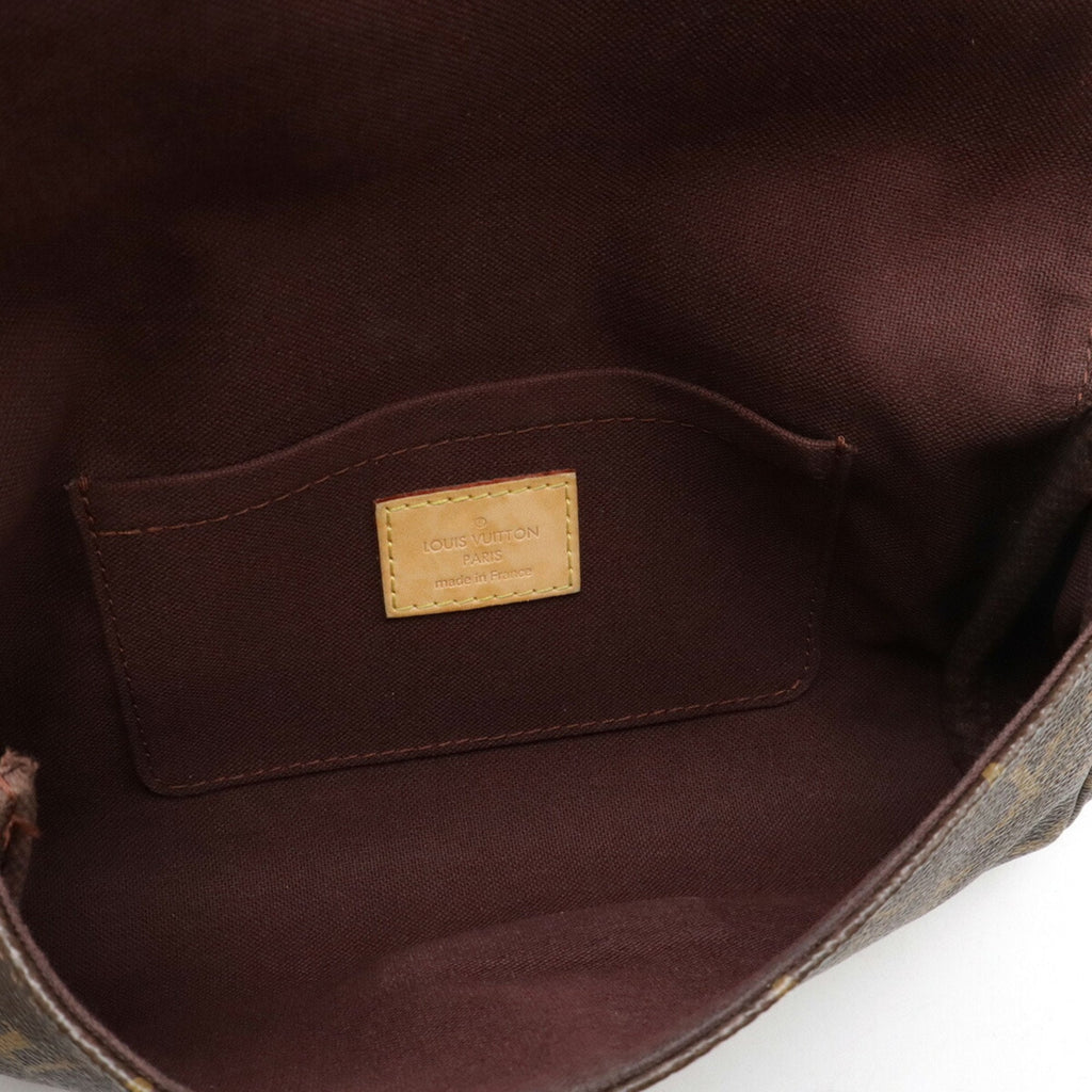 Louis Vuitton Brown Monogram Clutch Bag Pouch Shoulder Bag