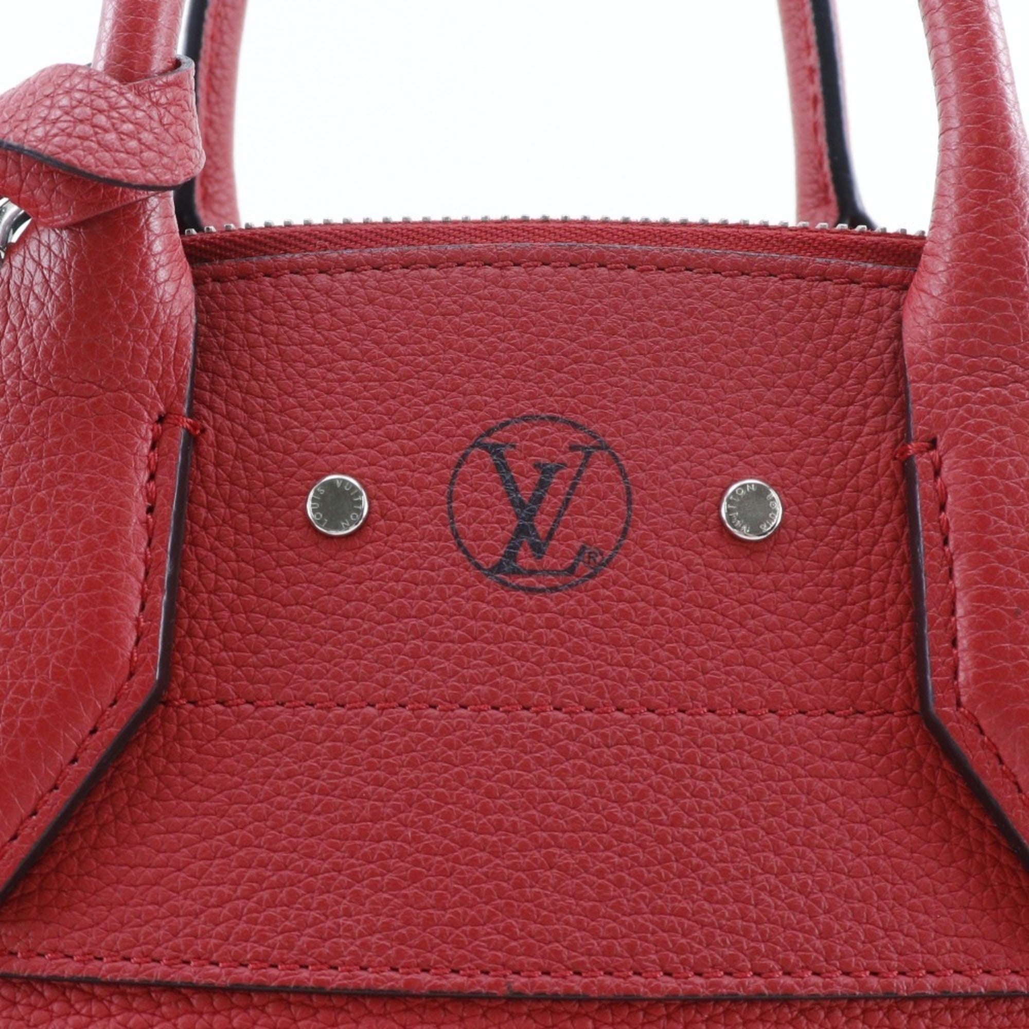 Louis Vuitton Red Color Rouge Leather Handbag Shoulder Bag