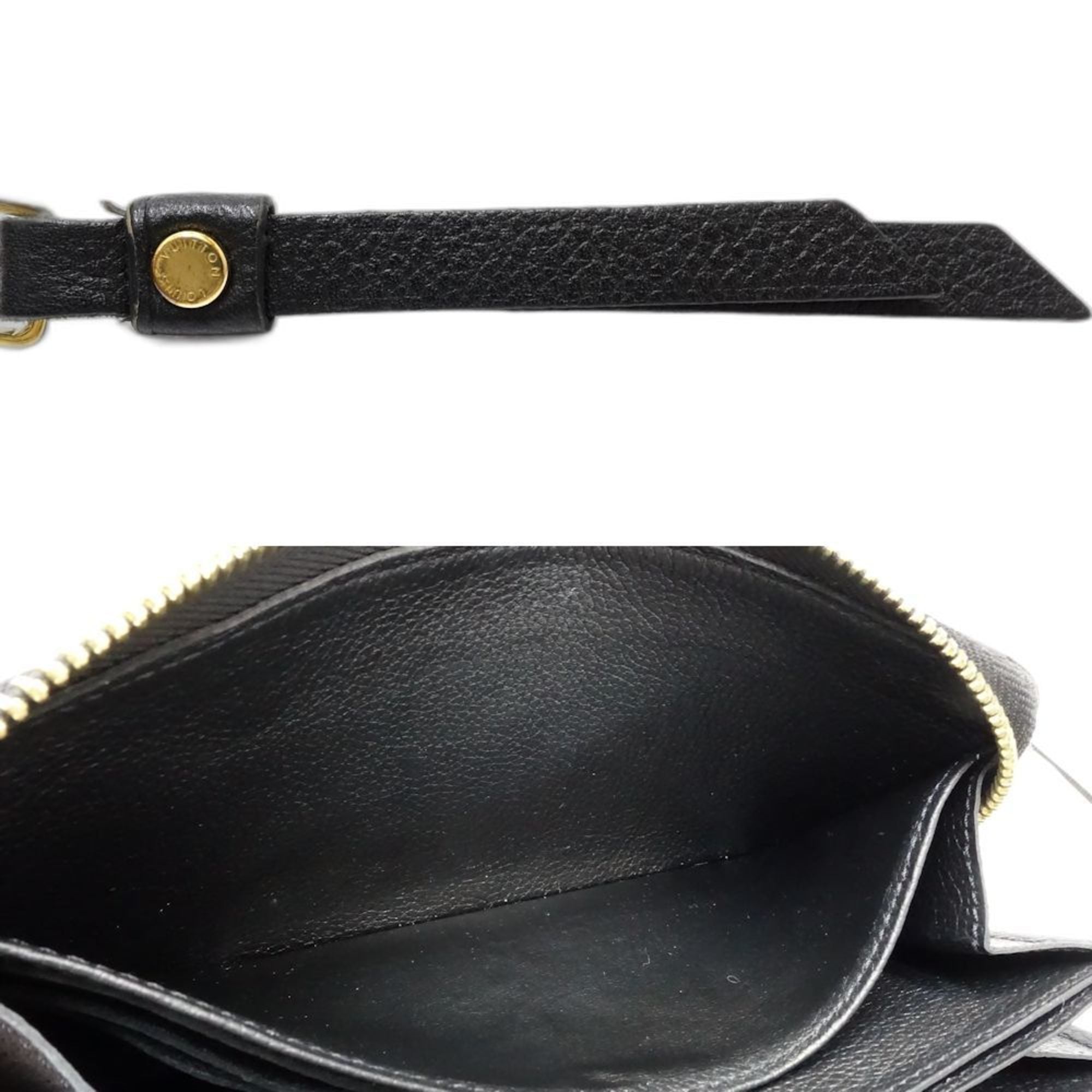 Louis Vuitton Beige Black Monogram Long Wallet