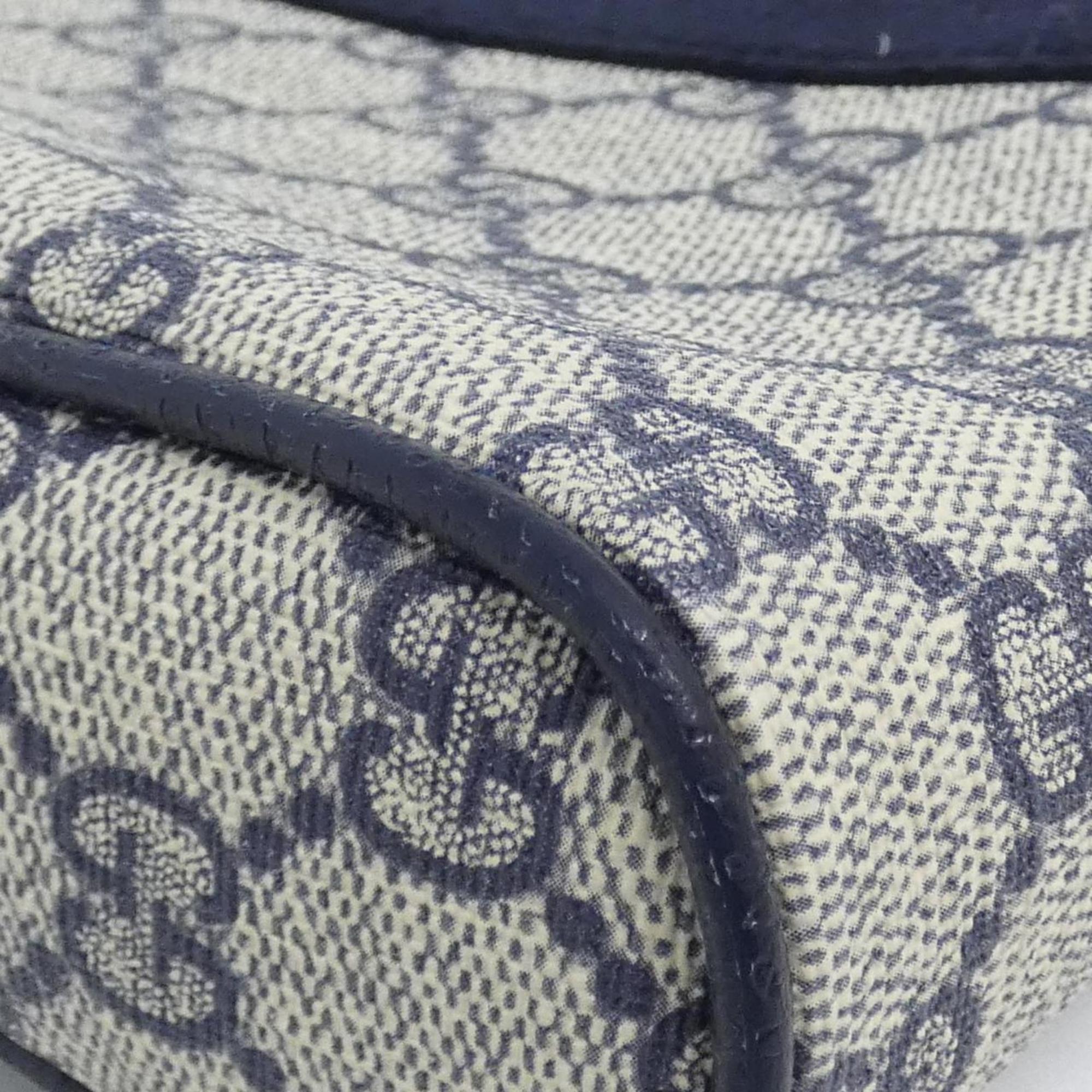 Gucci Beige Blue Gg Supreme Shoulder Bag (Pre-Owned)