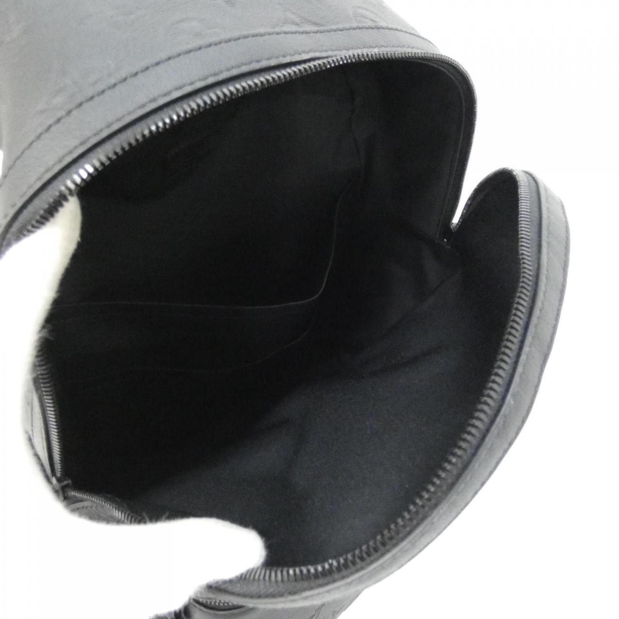 Louis Vuitton Black Leather Backpack