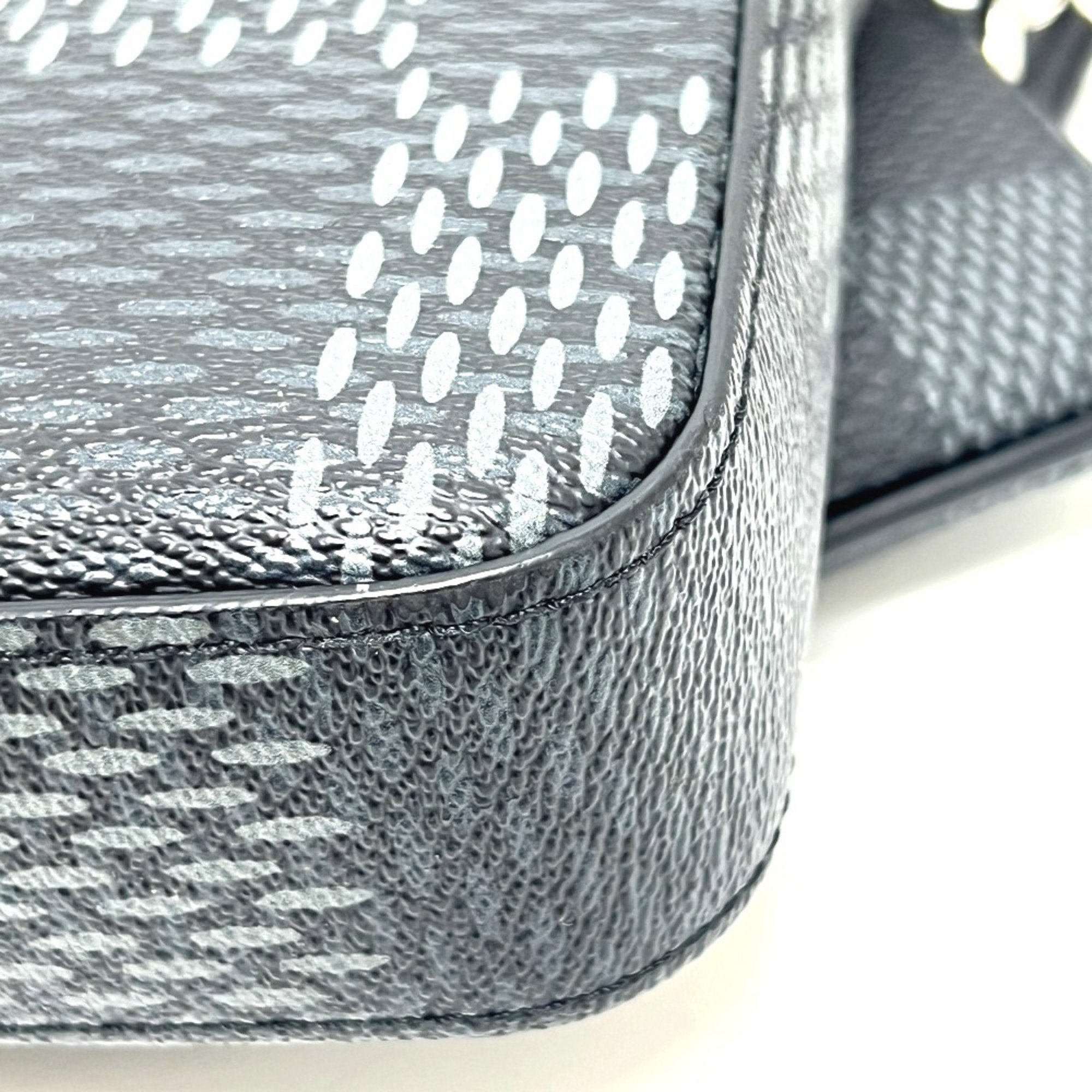 Louis Vuitton Black Galle Damier Graphite Shoulder Bag