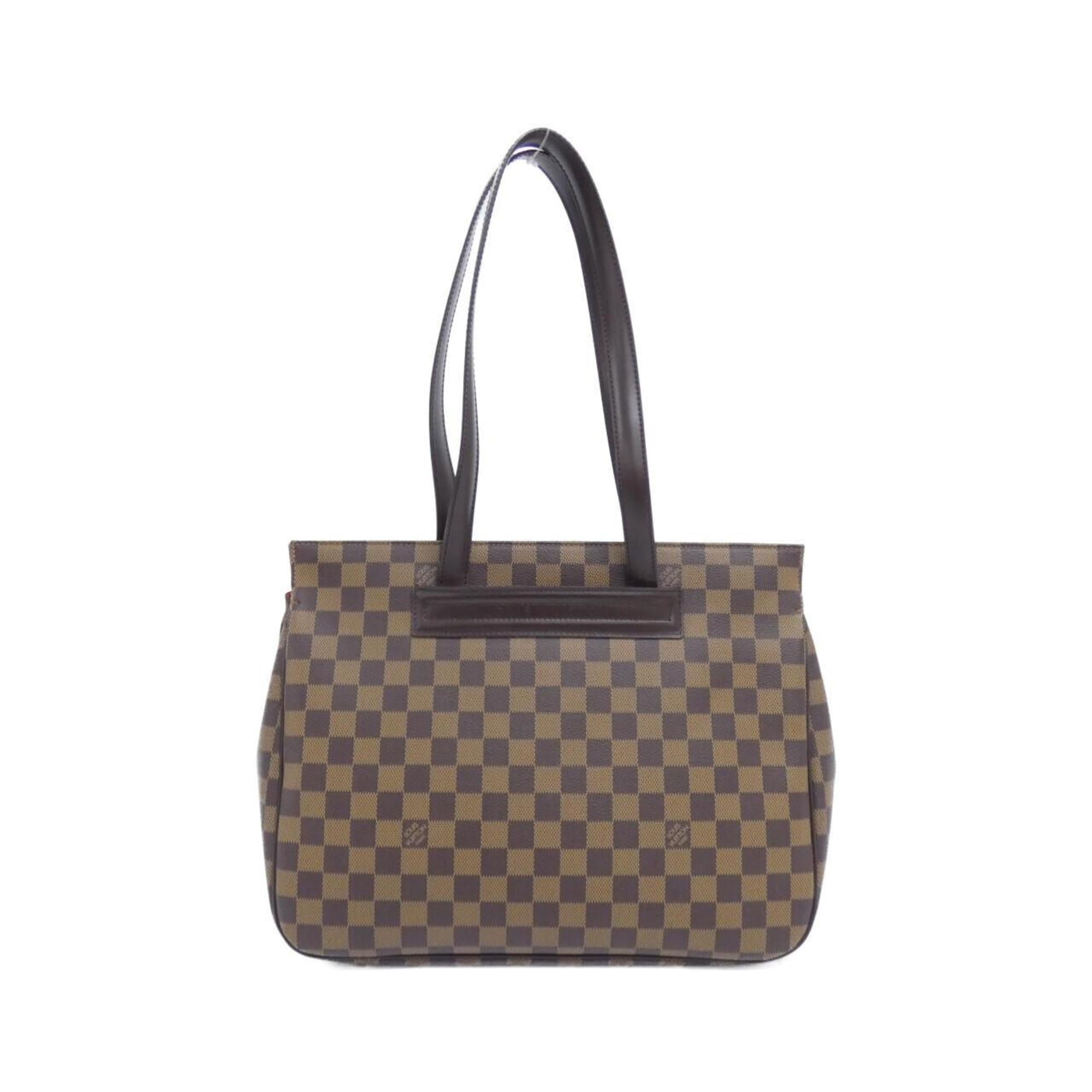 Louis Vuitton Brown Coated Canvas Handbag