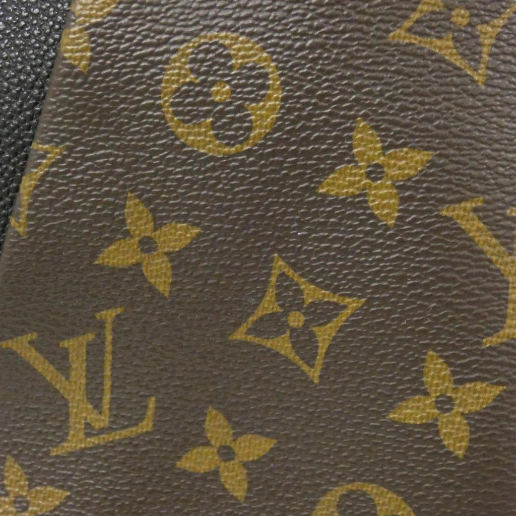 Louis Vuitton Brown Coated Canvas Leather Handbag