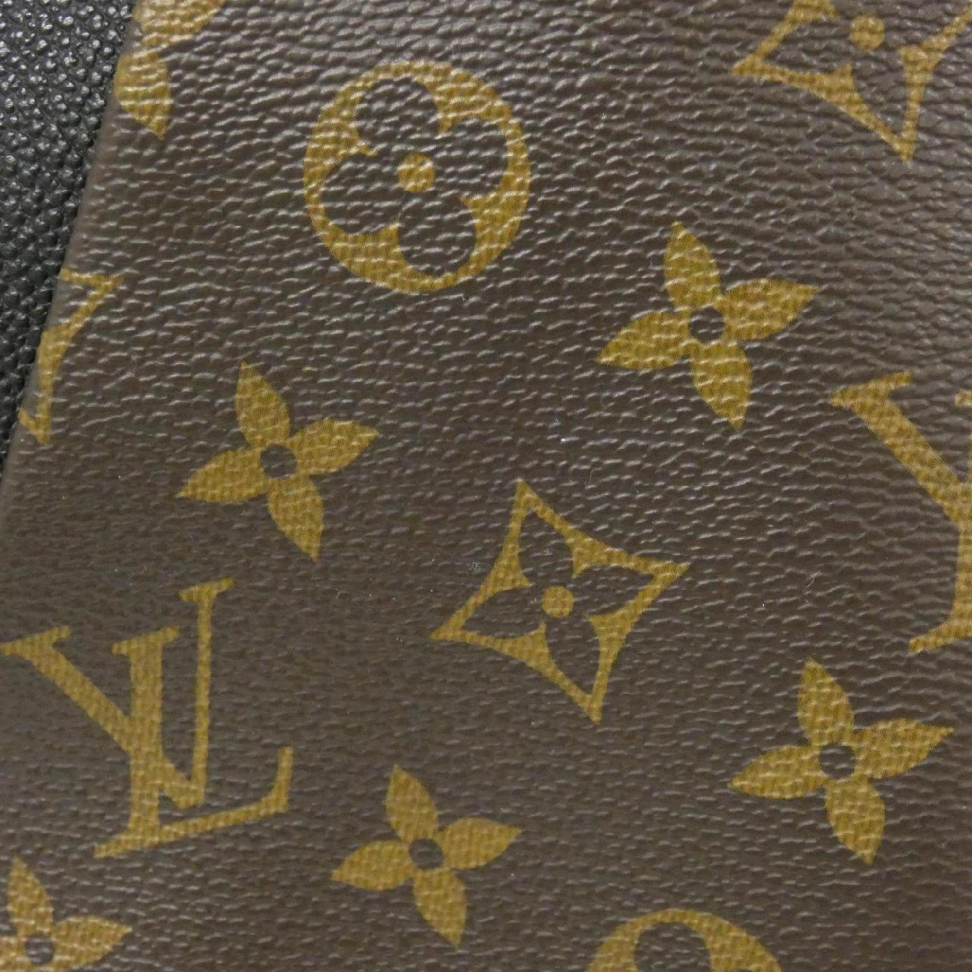 Louis Vuitton Brown Coated Canvas Leather Handbag