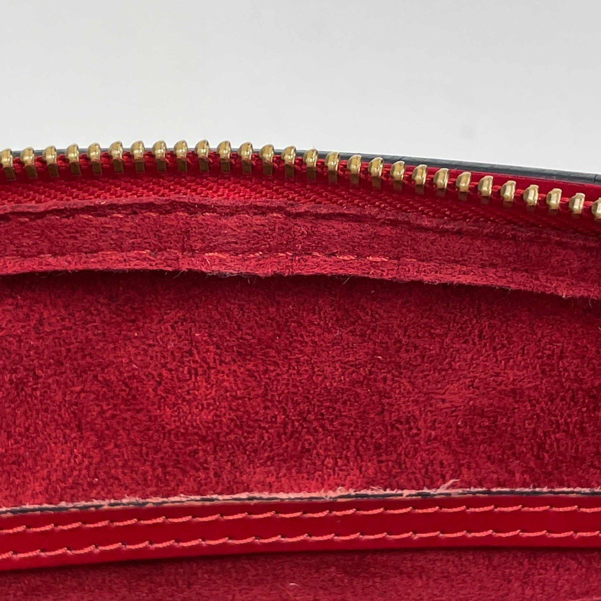 Louis Vuitton Rouge Epi Leather Handbag