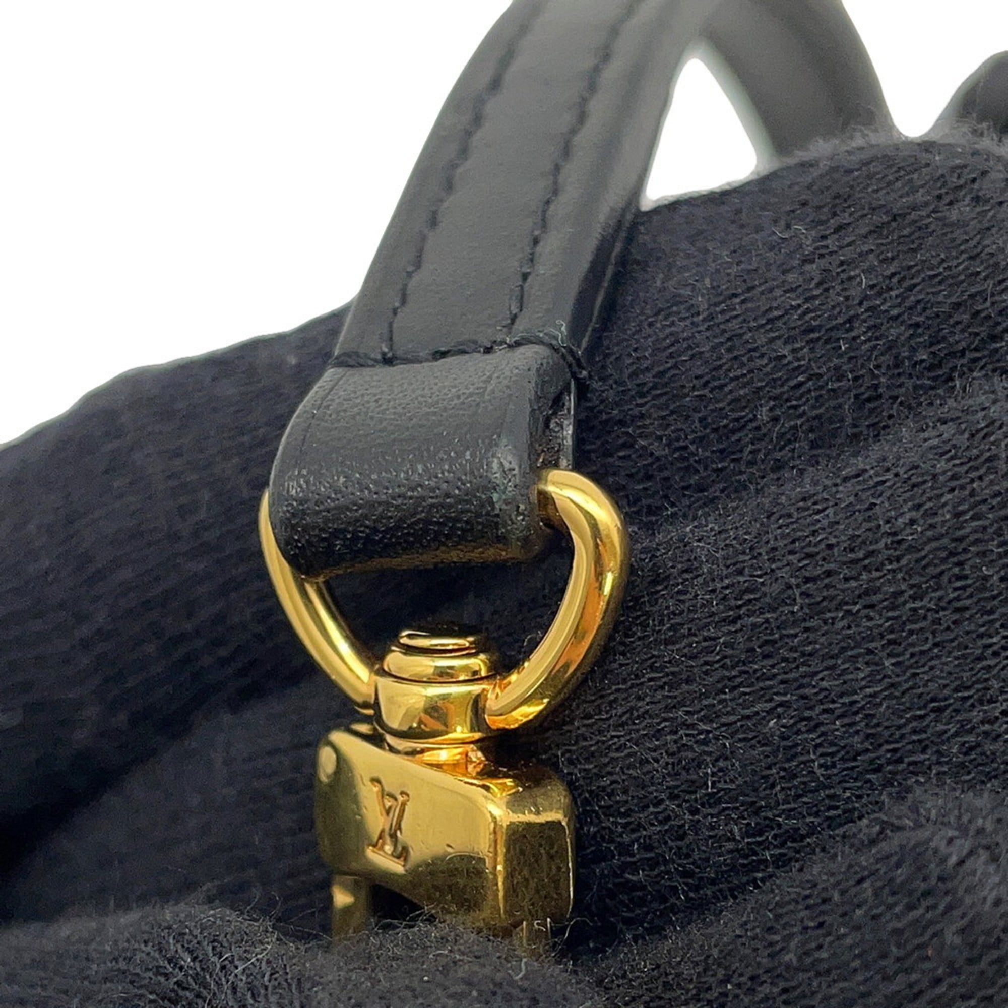 Louis Vuitton Noir Monogram Pochette Shoulder Bag