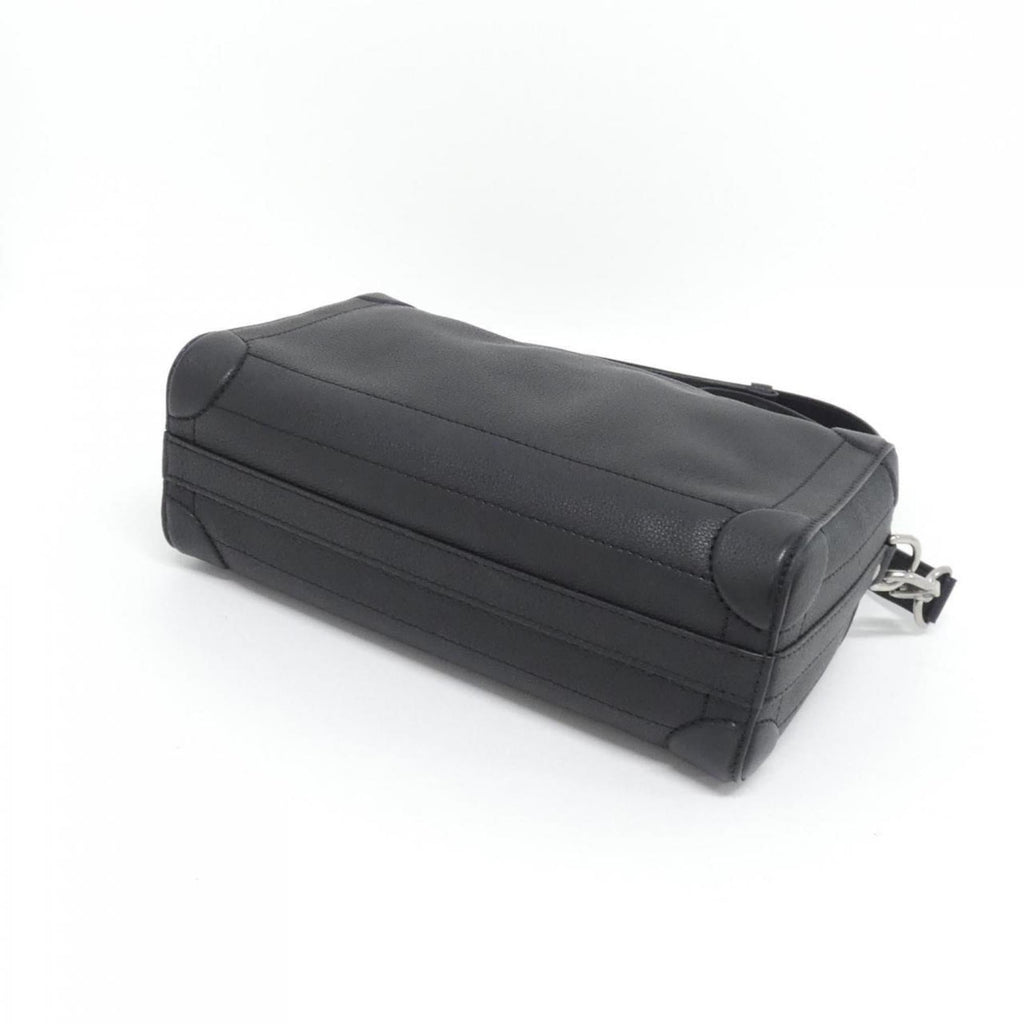 Louis Vuitton Black Leather Shoulder Bag