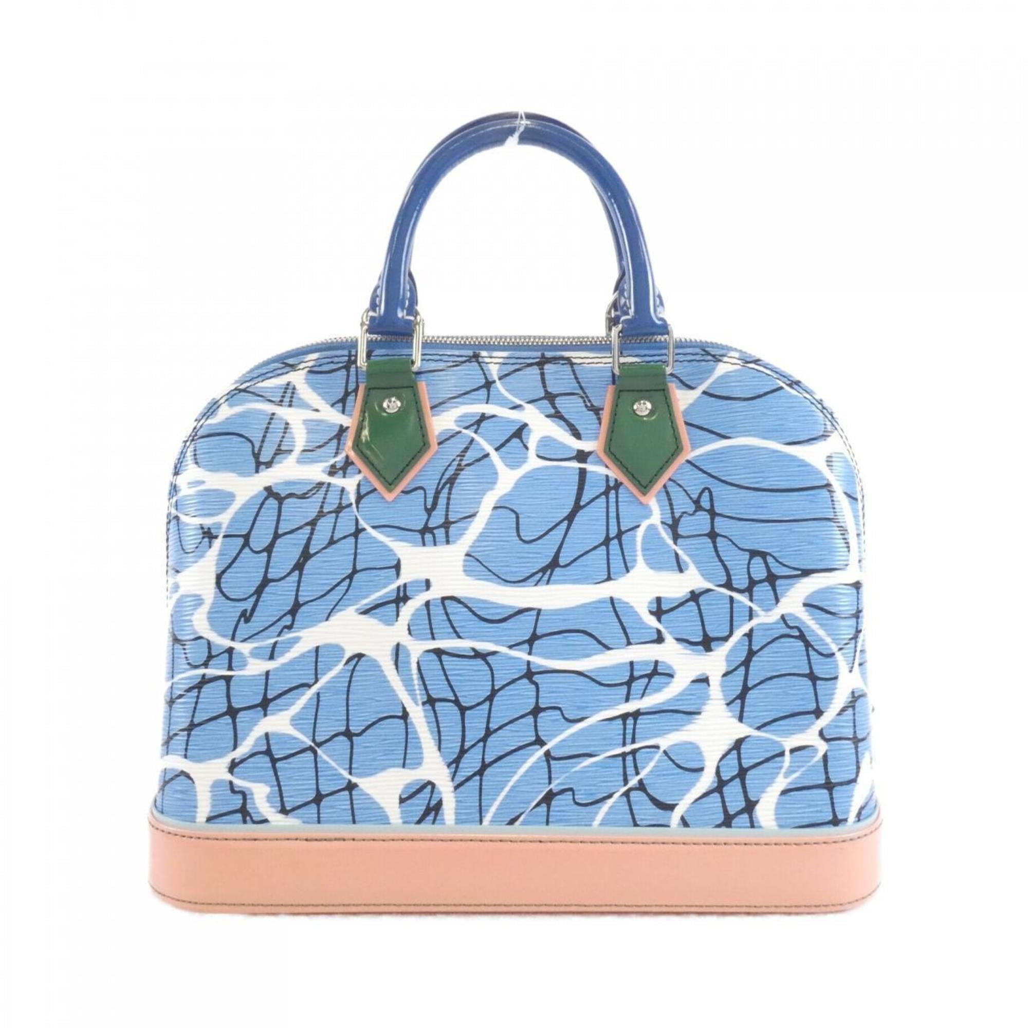 Louis Vuitton Blue Leather Handbag