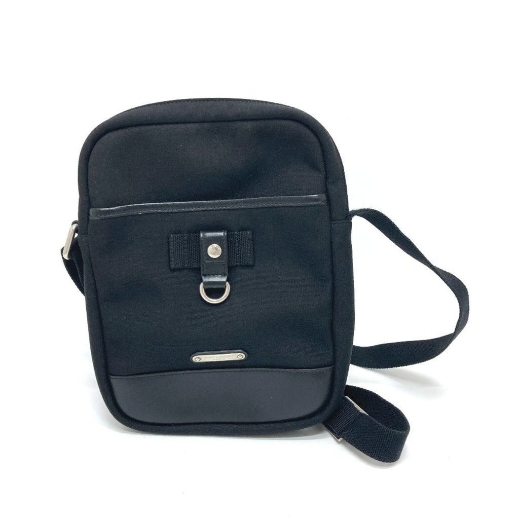 Saint Laurent Black Canvas Leather Shoulder Bag (Pre-Owned)