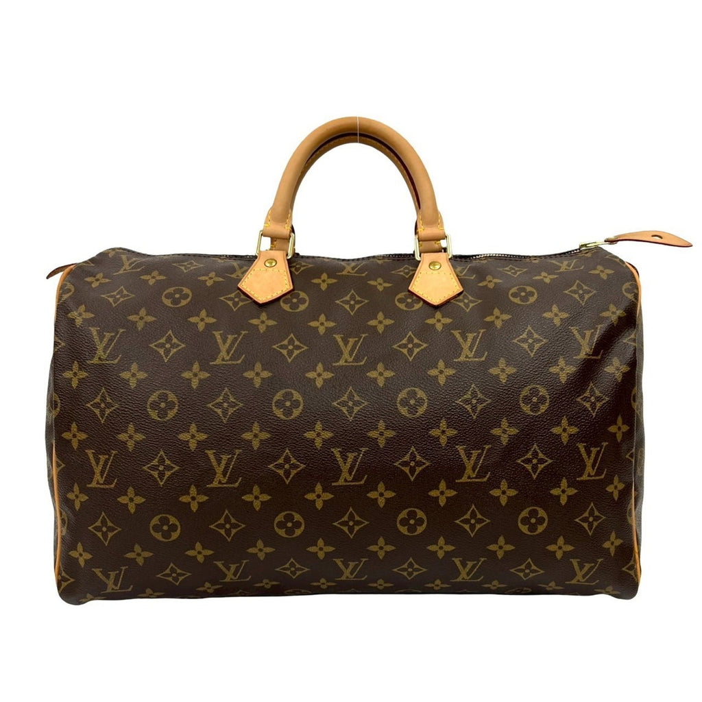 Louis Vuitton Brown Leather Pvc Boston Bag