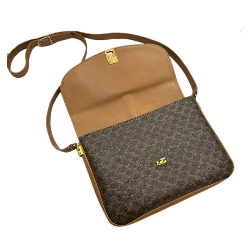 Celine Brown Pvc Shoulder Bag