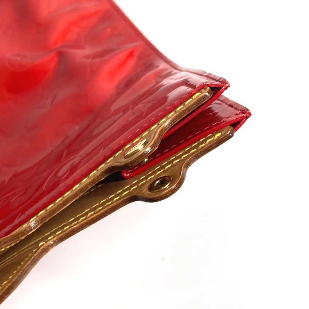 Louis Vuitton Red Color Monogram Vernis Handbag Tote Bag