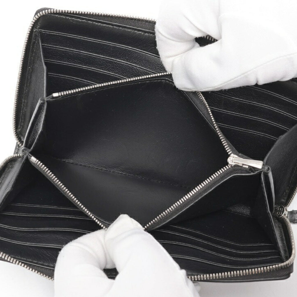 Balenciaga Black Leather Coin Purse/Coin Case