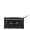 Christian Dior Black Leather Long Wallet (Bi-Fold) (Pre-Owned)