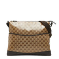 Gucci Beige Brown Pvc Leather Shoulder Bag (Pre-Owned)