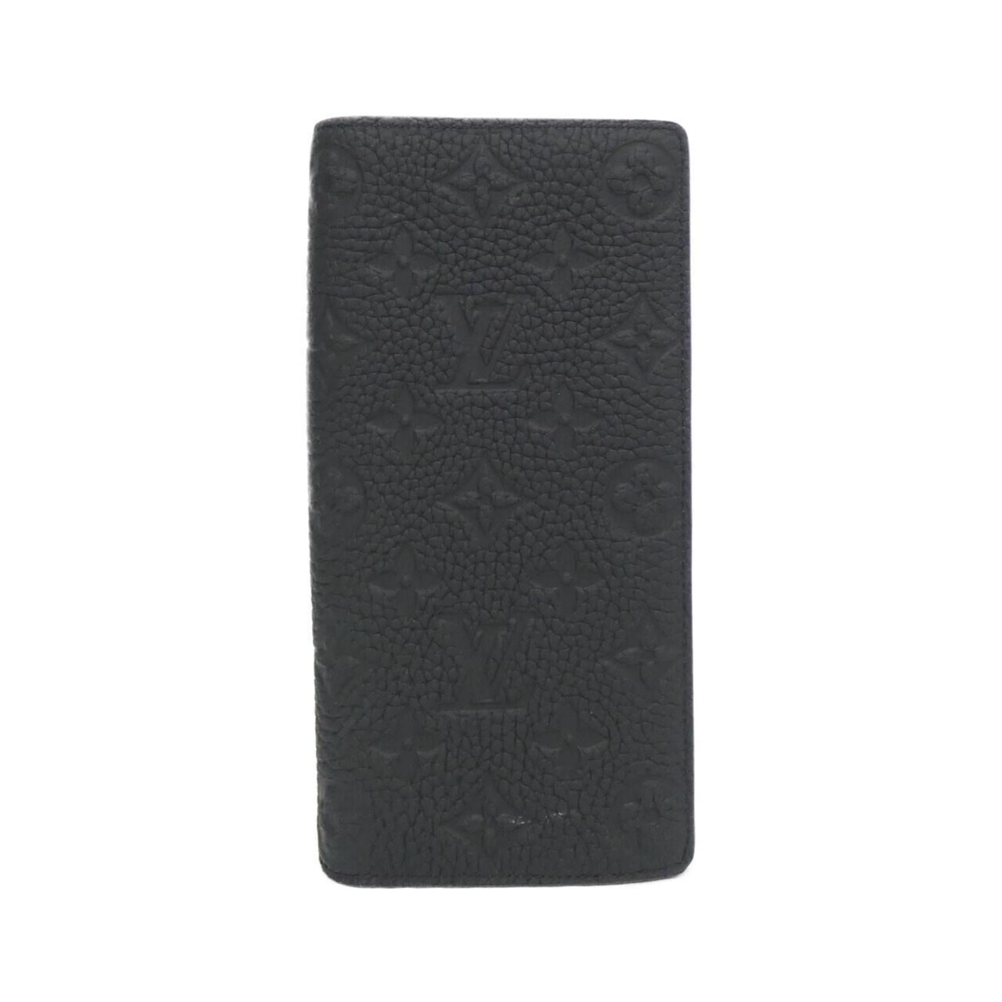 Louis Vuitton Black Leather Long Wallet