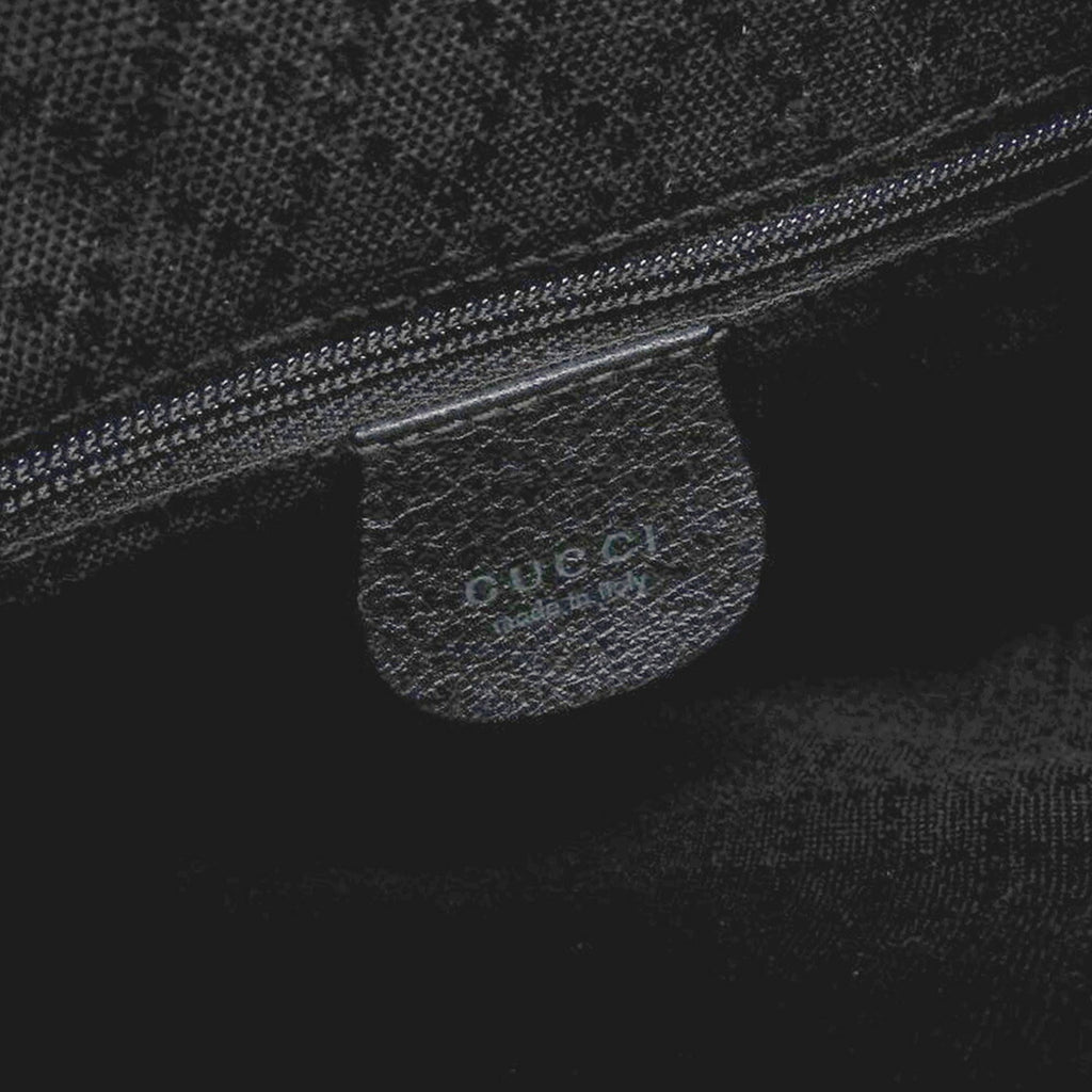 Gucci Black Suede Bamboo Handbag (Pre-Owned)