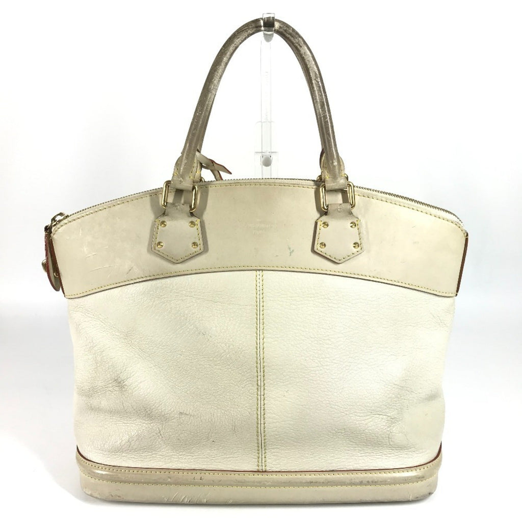 Louis Vuitton Blanc White Suhali Leather Handbag Shoulder Bag Tote Bag