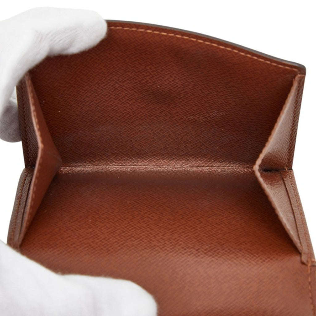 Louis Vuitton Monogram Brown Leather Pvc Wallet