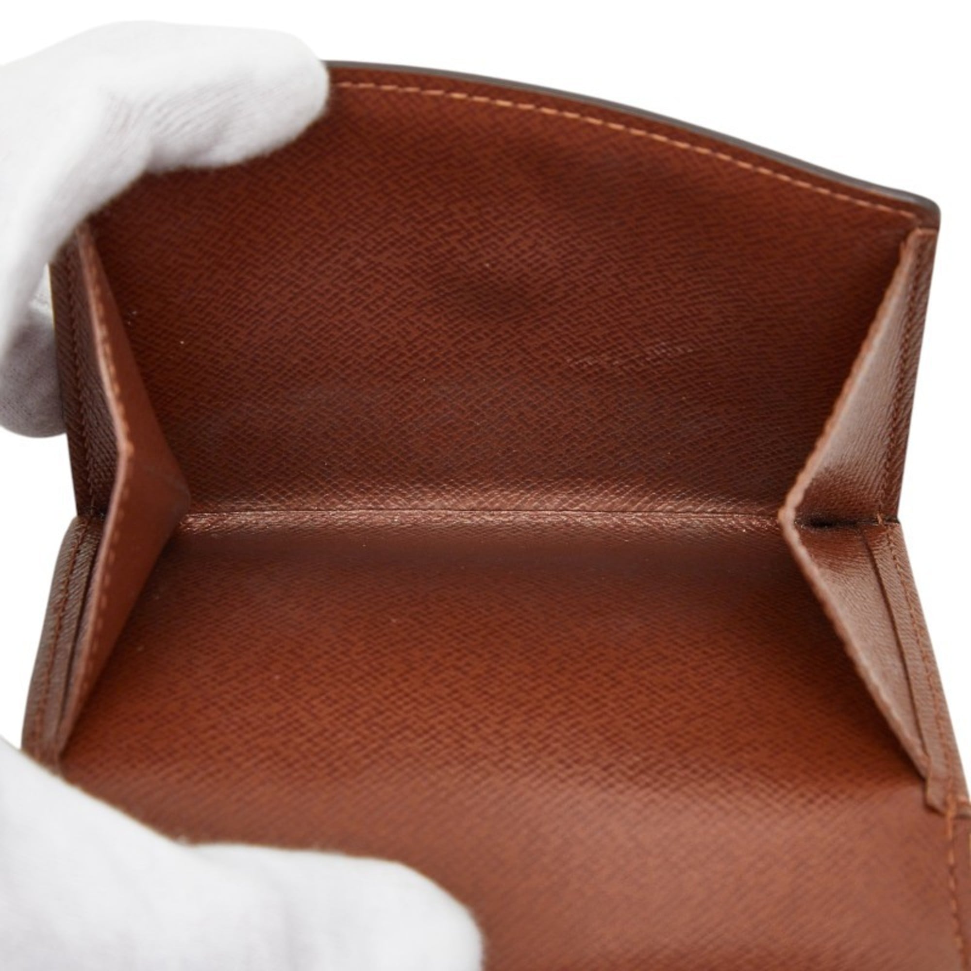 Louis Vuitton Monogram Brown Leather Pvc Wallet