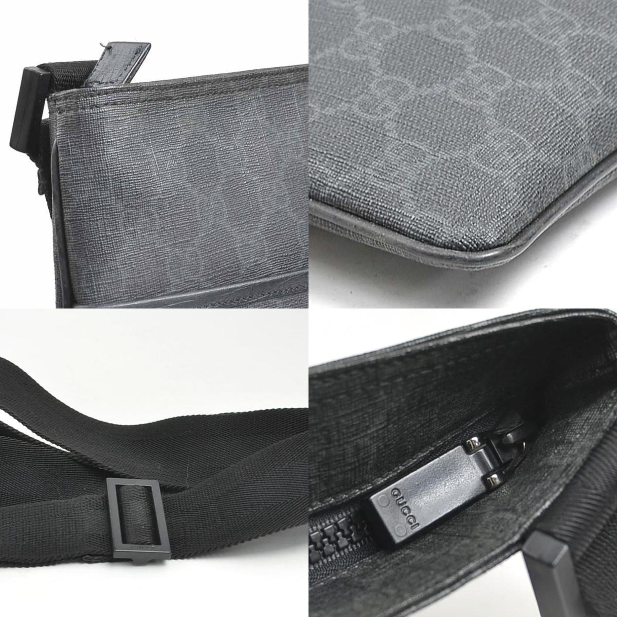 Gucci Black Gg Supreme Shoulder Bag (Pre-Owned)