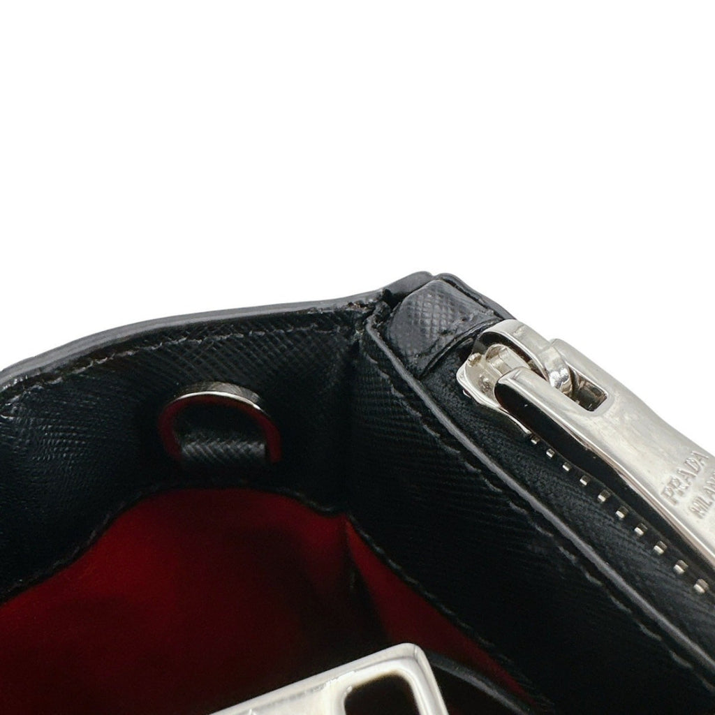 Prada Saffiano Black Leather Tote Bag