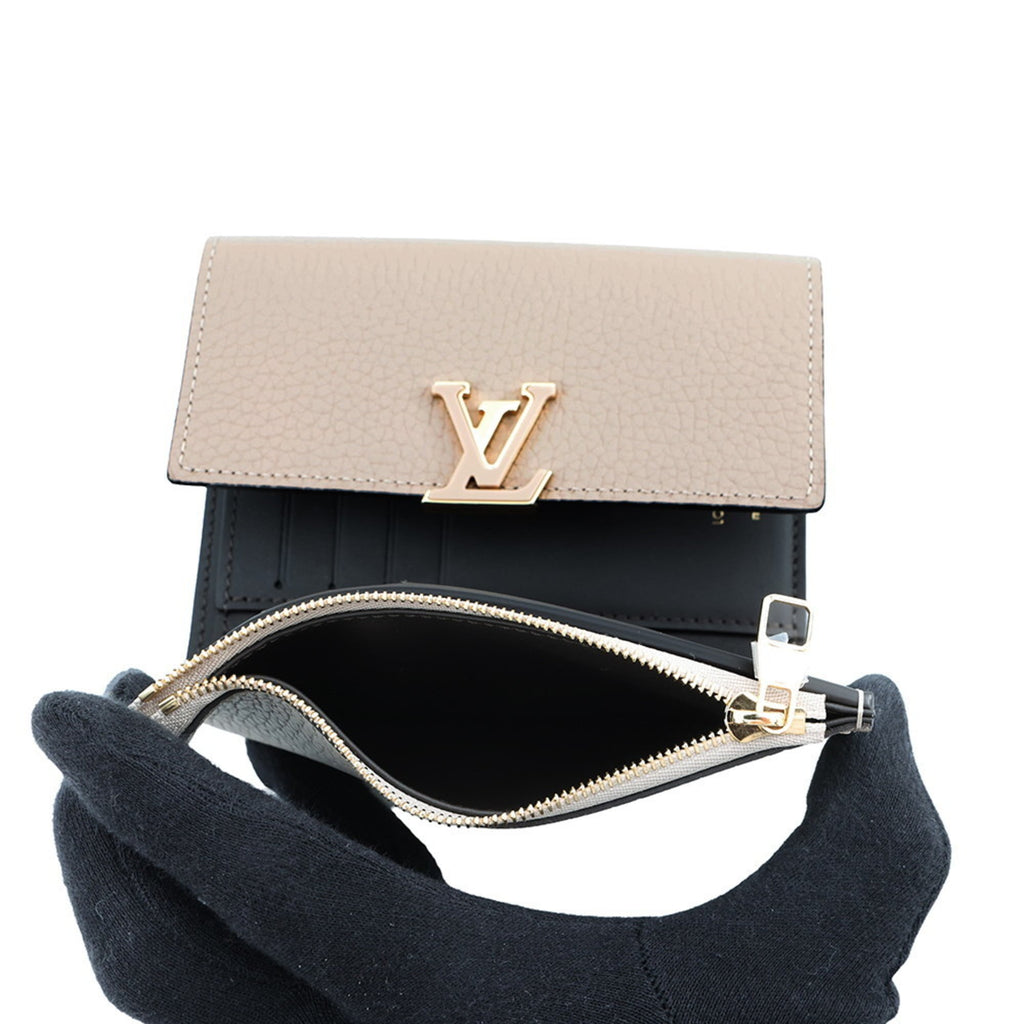 Louis Vuitton Galle Leather Wallet (Tri-Fold)