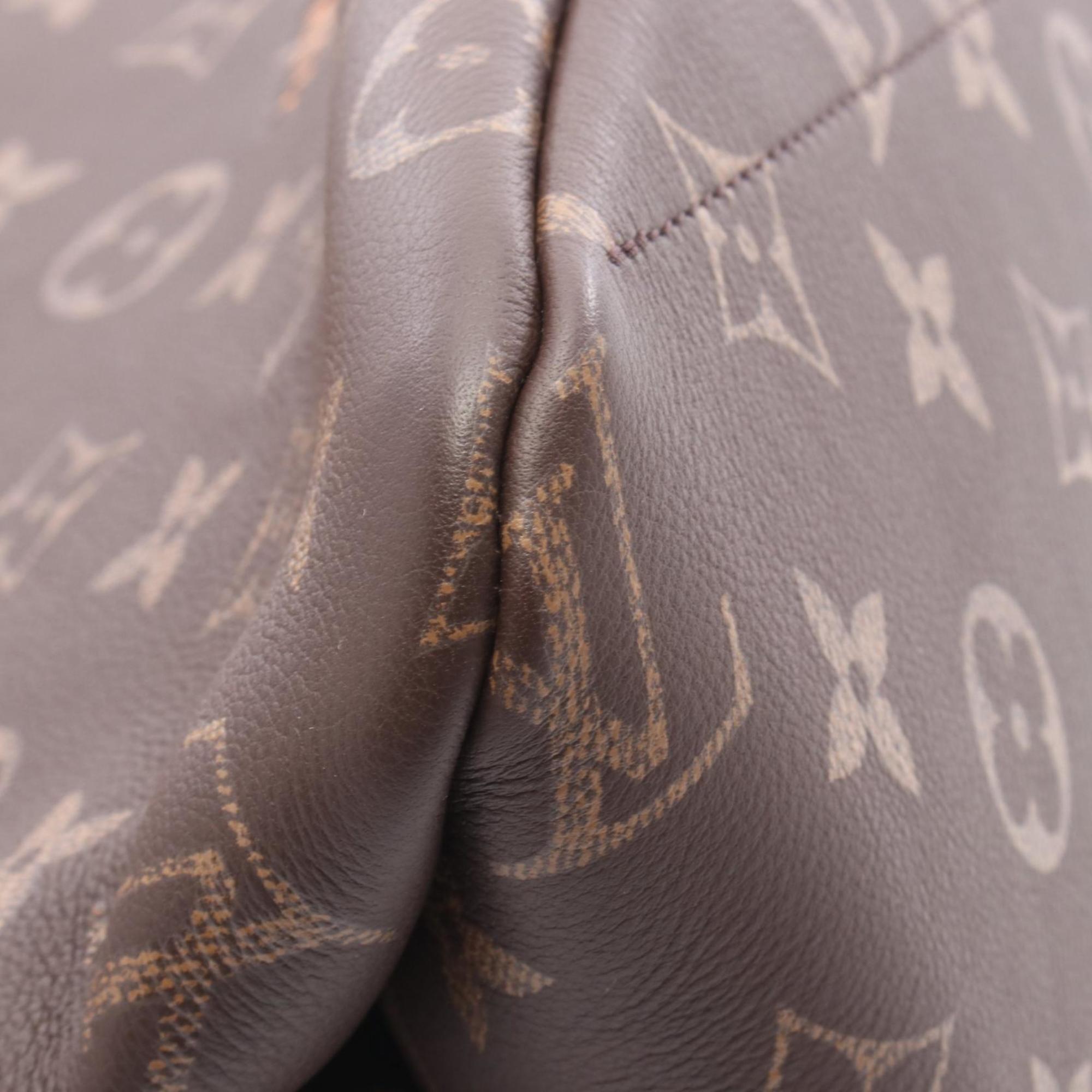 Louis Vuitton Brown Monogram Leather Tote Bag