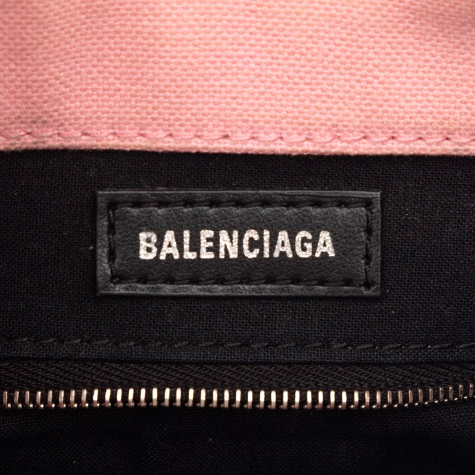 Balenciaga Pink Canvas Handbag Shoulder