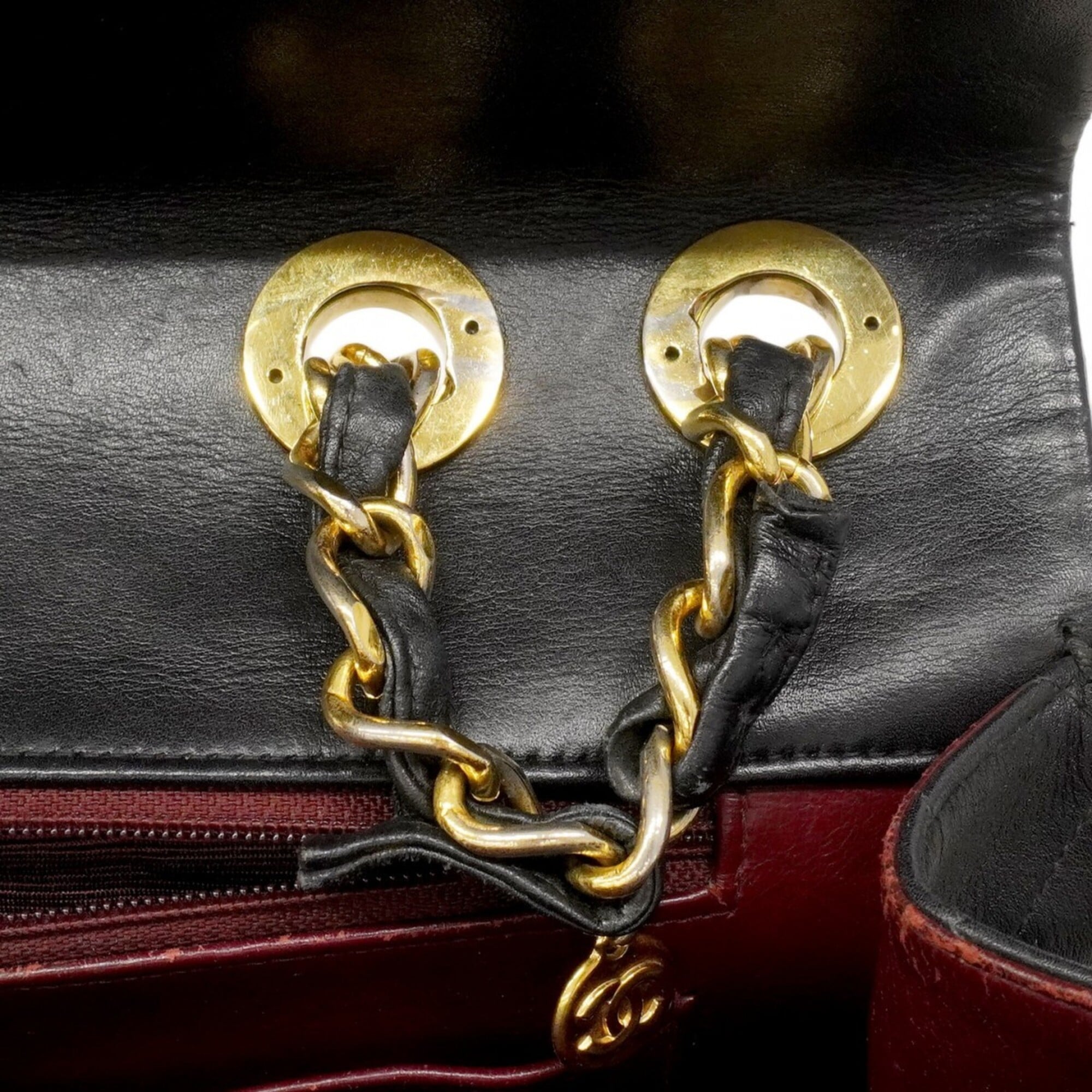 Chanel Black Leather Shoulder Bag