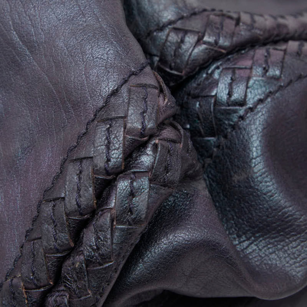 Bottega Veneta Purple Leather Shoulder Bag