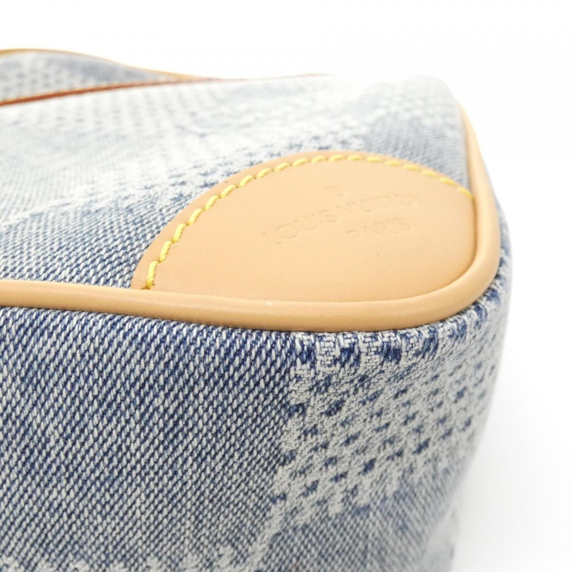 Louis Vuitton Blue Cotton Canvas Shoulder Bag