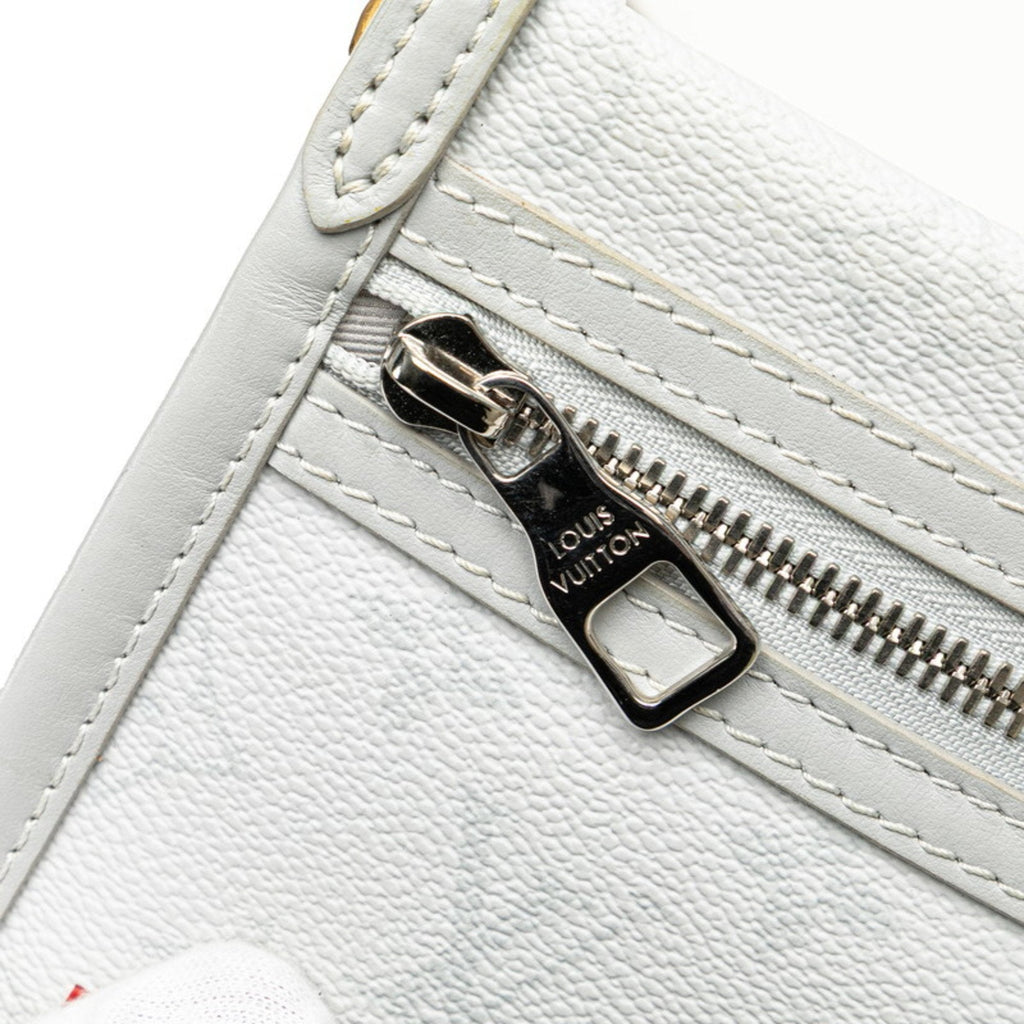 Louis Vuitton Gray Orange Pvc Canvas Shoulder Bag